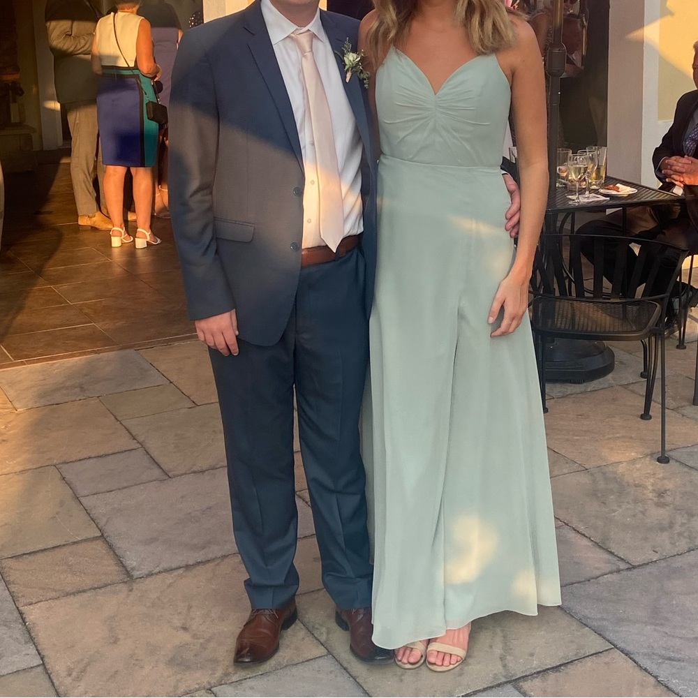 Bridesmaid/Prom Maxi Dress in Agave